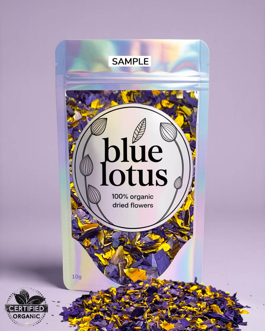 Tea-Cut Blue Lotus Flower sample 10g